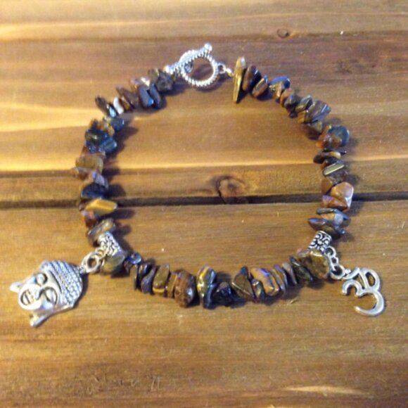 Tiger's Eye chip bead bracelets NEW - Picture 1 of 2